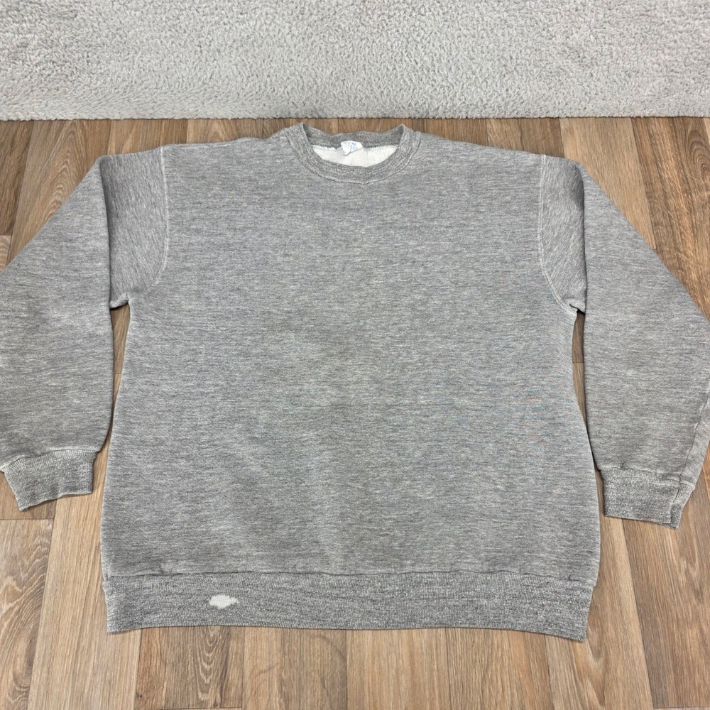Russell Athletic Vintage Mens XL Heather Gray Crewneck Sweatshirt Tri-Blend